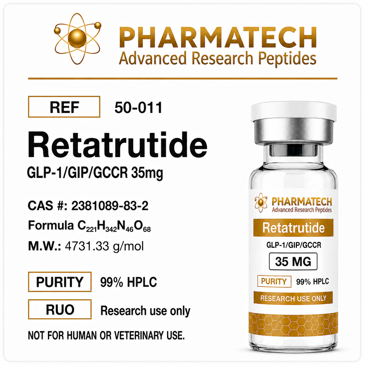 Retatrutide 35mg + Água Bacteriostática