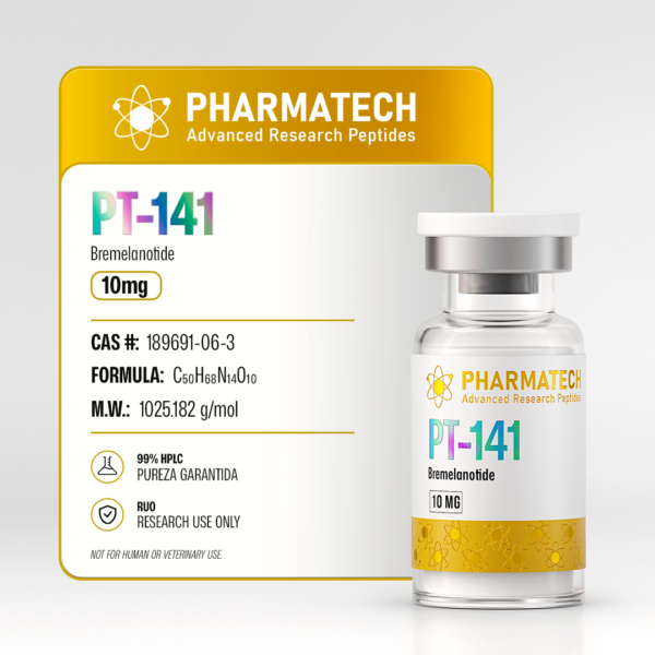 PT-141 10mg (Liofilizada) + Água Bacteriostática - PharmaTech
