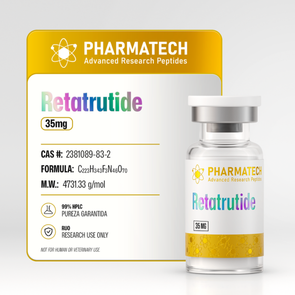 Retatrutide 35mg (Liofilizada) + Água Bacteriostática - PharmaTech