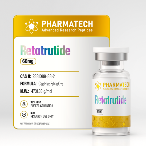 Retatrutide 60mg + Água Bacteriostática - PharmaTech