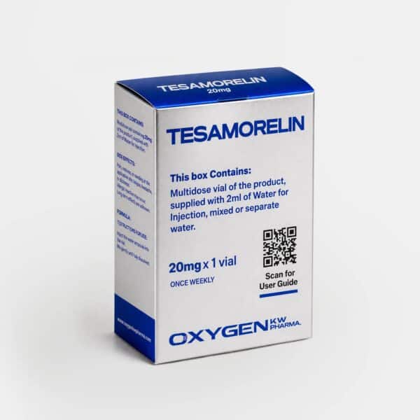 Tesamorelin 20mg da Oxygen KW Pharma – frasco do produto